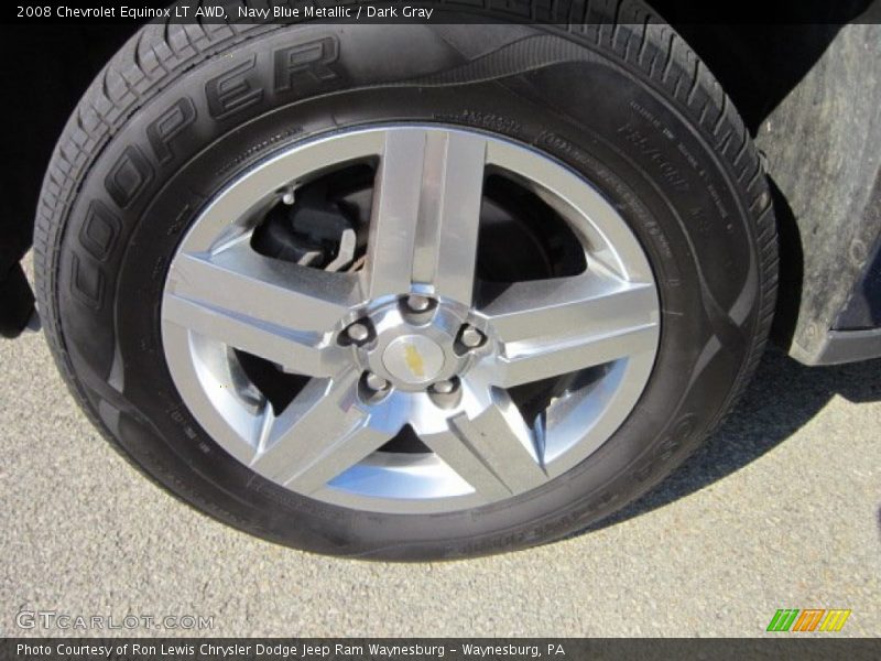 Navy Blue Metallic / Dark Gray 2008 Chevrolet Equinox LT AWD
