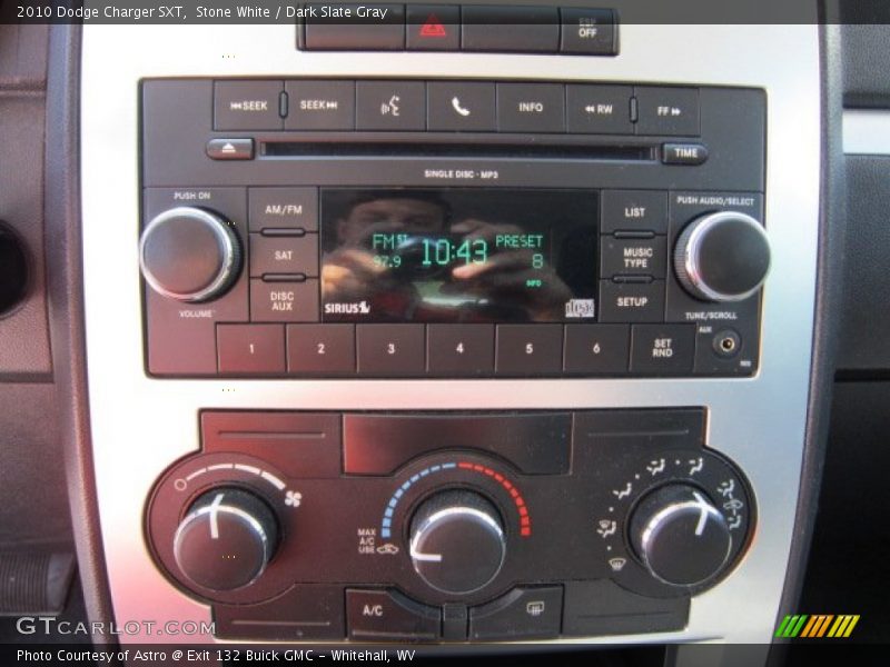 Stone White / Dark Slate Gray 2010 Dodge Charger SXT