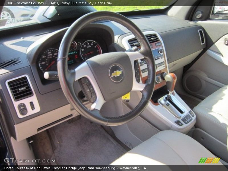 Navy Blue Metallic / Dark Gray 2008 Chevrolet Equinox LT AWD