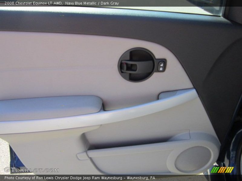 Navy Blue Metallic / Dark Gray 2008 Chevrolet Equinox LT AWD