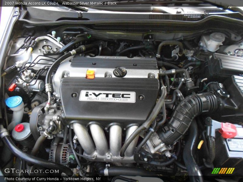 Alabaster Silver Metallic / Black 2007 Honda Accord LX Coupe