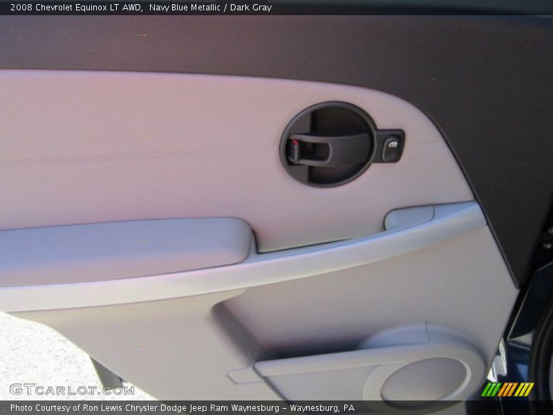 Navy Blue Metallic / Dark Gray 2008 Chevrolet Equinox LT AWD