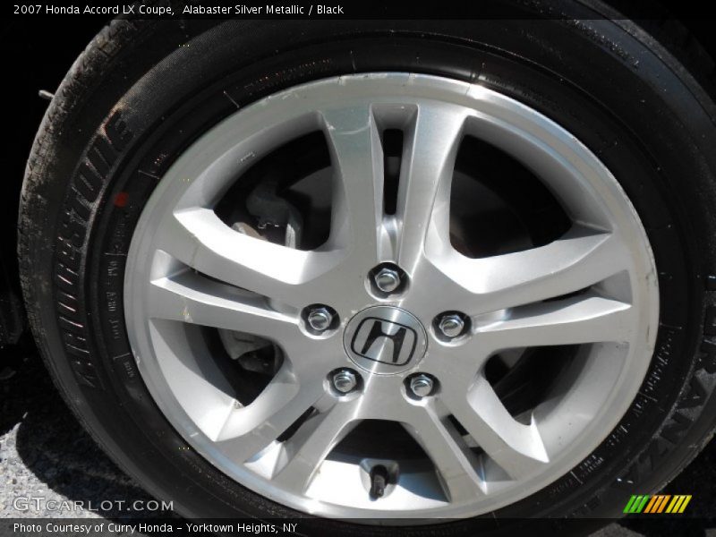Alabaster Silver Metallic / Black 2007 Honda Accord LX Coupe