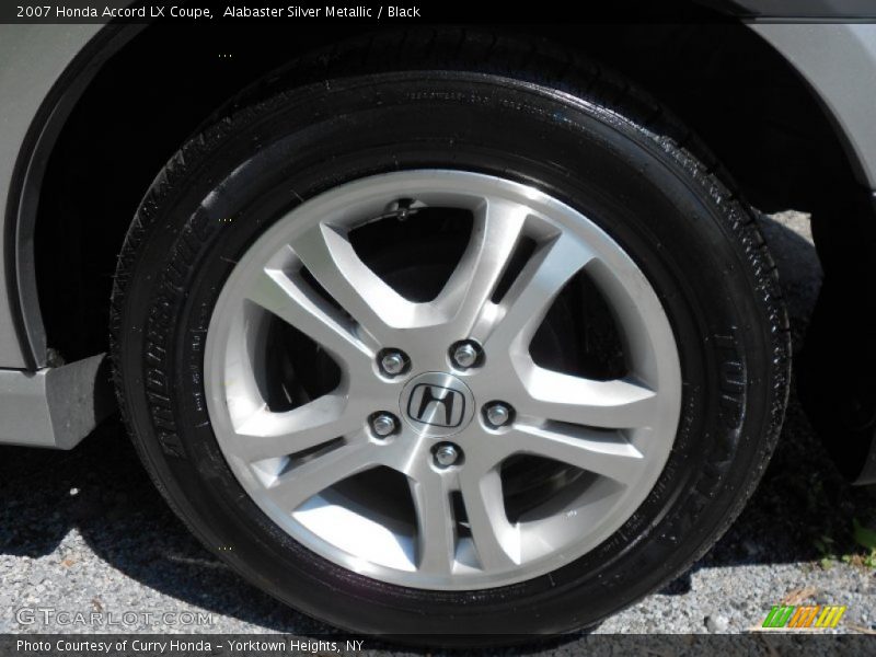 Alabaster Silver Metallic / Black 2007 Honda Accord LX Coupe
