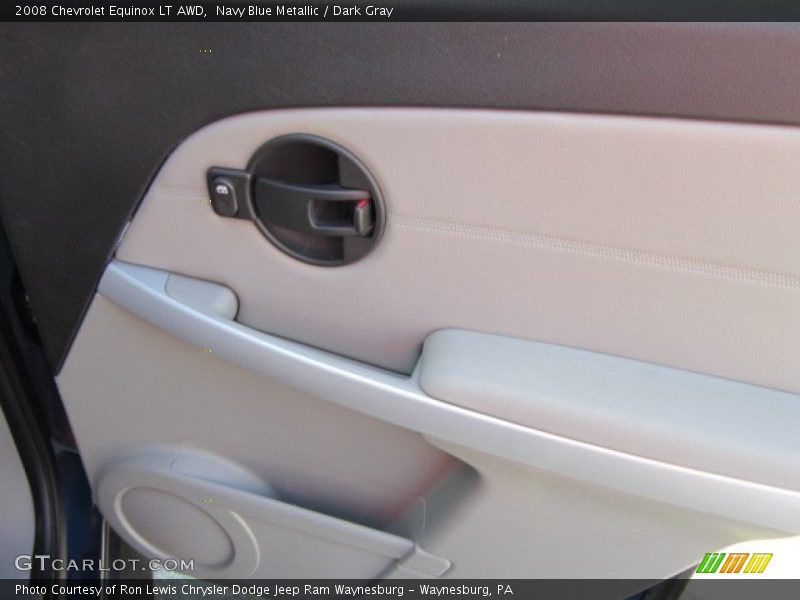 Navy Blue Metallic / Dark Gray 2008 Chevrolet Equinox LT AWD