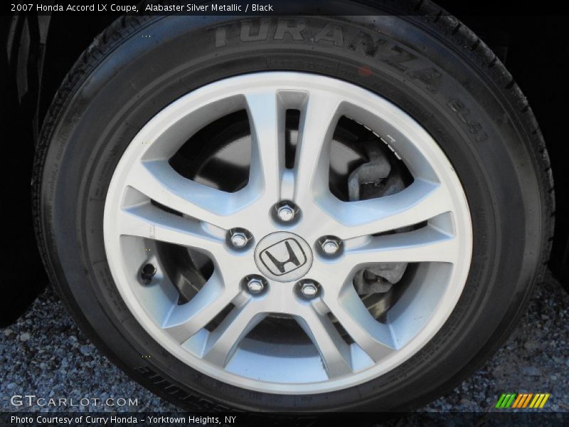 Alabaster Silver Metallic / Black 2007 Honda Accord LX Coupe