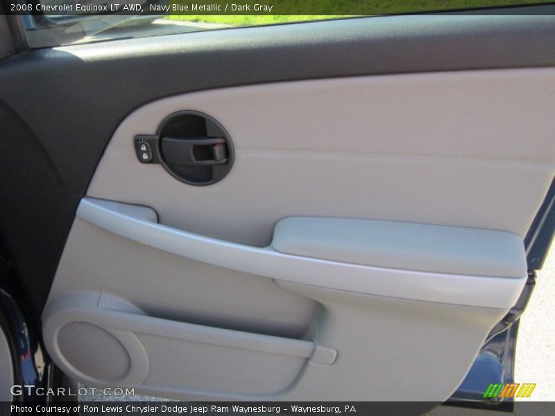 Navy Blue Metallic / Dark Gray 2008 Chevrolet Equinox LT AWD