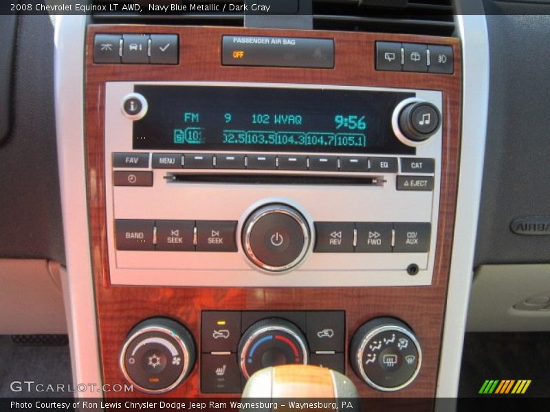 Navy Blue Metallic / Dark Gray 2008 Chevrolet Equinox LT AWD
