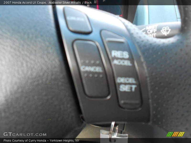 Alabaster Silver Metallic / Black 2007 Honda Accord LX Coupe
