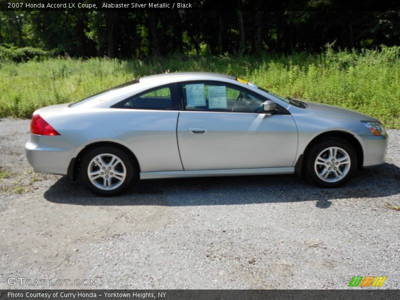 Alabaster Silver Metallic / Black 2007 Honda Accord LX Coupe