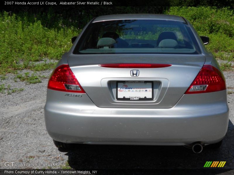 Alabaster Silver Metallic / Black 2007 Honda Accord LX Coupe