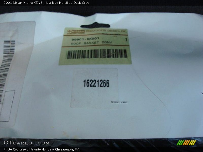 Just Blue Metallic / Dusk Gray 2001 Nissan Xterra XE V6
