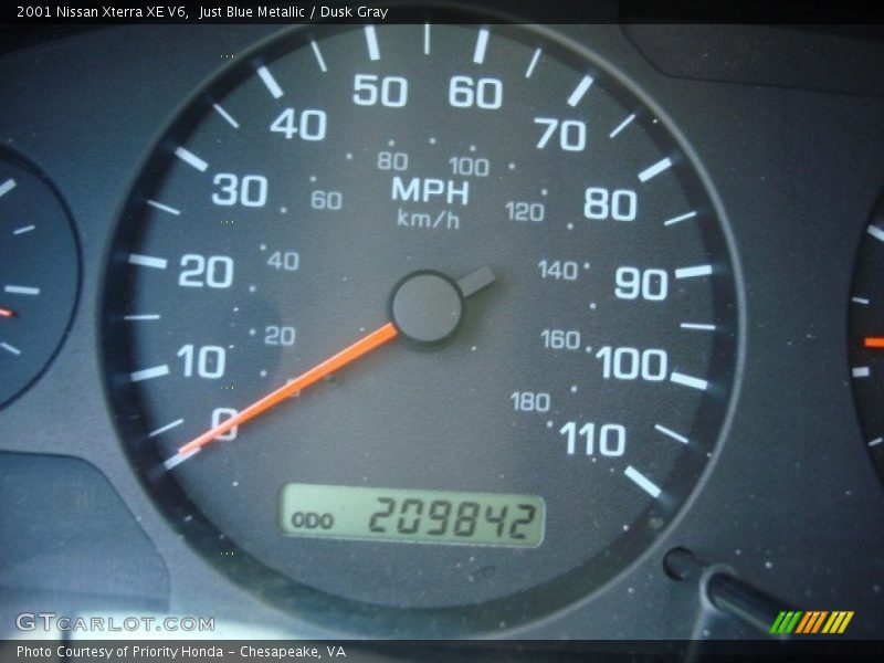 Just Blue Metallic / Dusk Gray 2001 Nissan Xterra XE V6