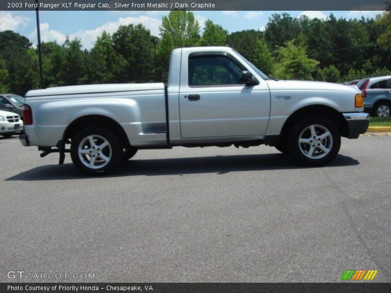 Silver Frost Metallic / Dark Graphite 2003 Ford Ranger XLT Regular Cab