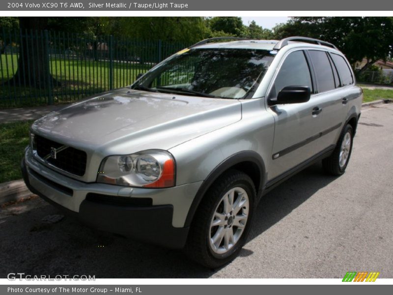 Silver Metallic / Taupe/Light Taupe 2004 Volvo XC90 T6 AWD
