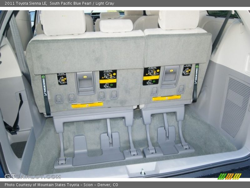 South Pacific Blue Pearl / Light Gray 2011 Toyota Sienna LE