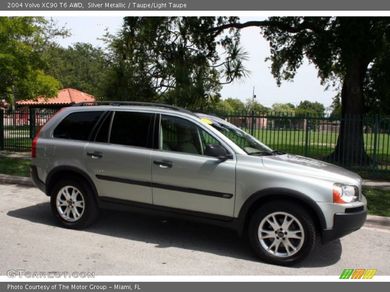 Silver Metallic / Taupe/Light Taupe 2004 Volvo XC90 T6 AWD