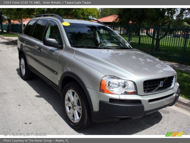 Silver Metallic / Taupe/Light Taupe 2004 Volvo XC90 T6 AWD