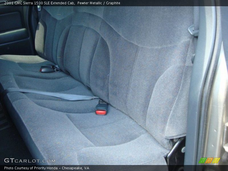 Pewter Metallic / Graphite 2001 GMC Sierra 1500 SLE Extended Cab