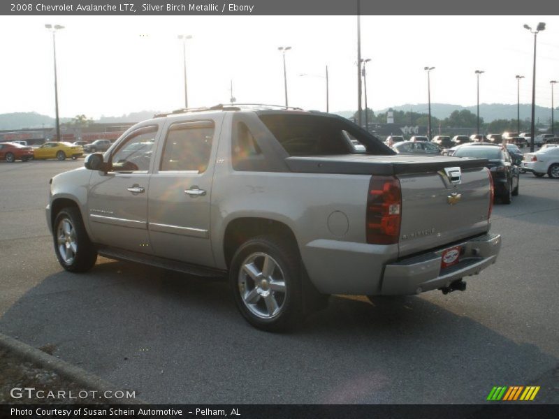 Silver Birch Metallic / Ebony 2008 Chevrolet Avalanche LTZ