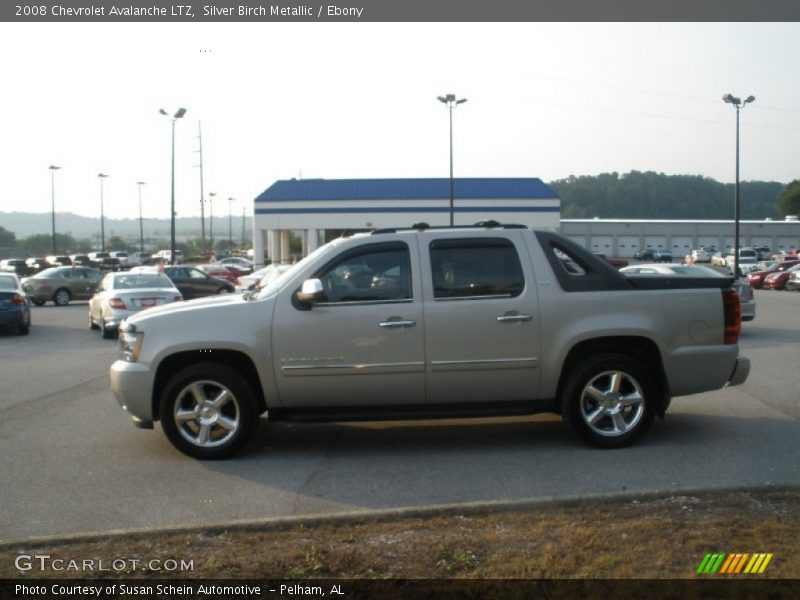 Silver Birch Metallic / Ebony 2008 Chevrolet Avalanche LTZ