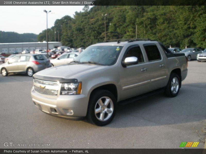 Silver Birch Metallic / Ebony 2008 Chevrolet Avalanche LTZ