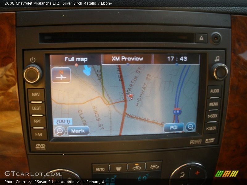 Navigation of 2008 Avalanche LTZ