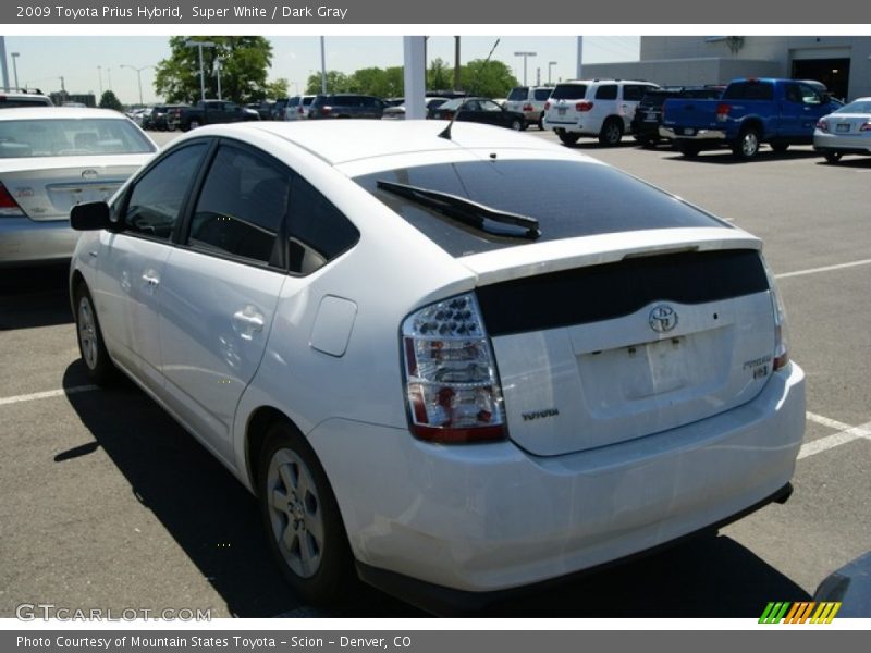 Super White / Dark Gray 2009 Toyota Prius Hybrid
