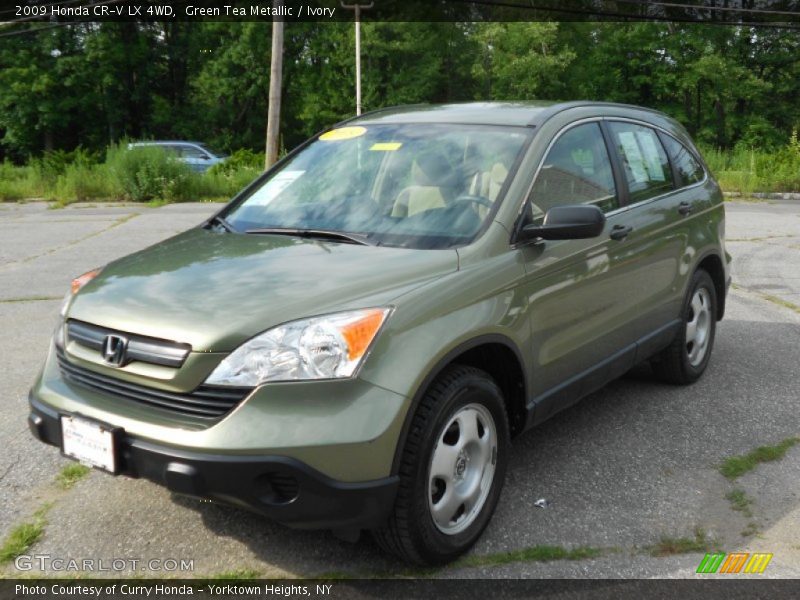 Green Tea Metallic / Ivory 2009 Honda CR-V LX 4WD