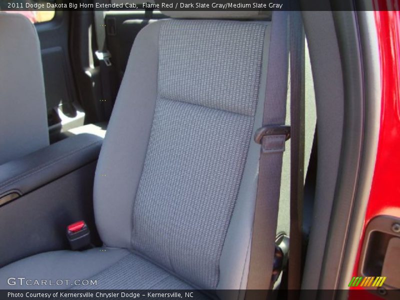 Flame Red / Dark Slate Gray/Medium Slate Gray 2011 Dodge Dakota Big Horn Extended Cab