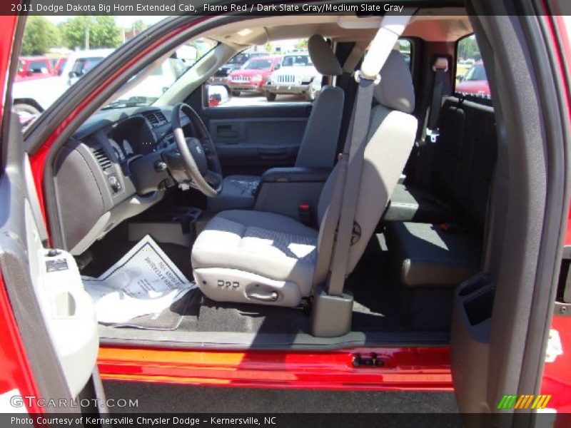Flame Red / Dark Slate Gray/Medium Slate Gray 2011 Dodge Dakota Big Horn Extended Cab