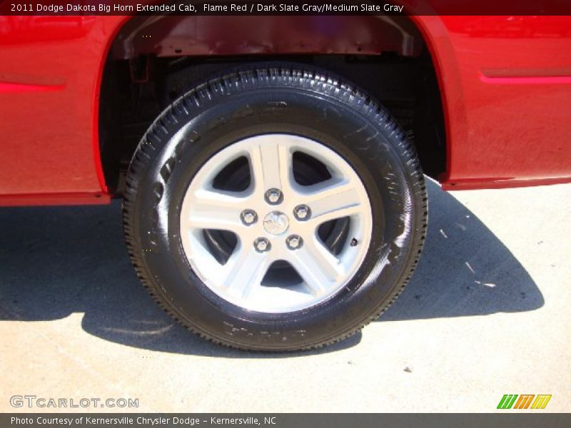 Flame Red / Dark Slate Gray/Medium Slate Gray 2011 Dodge Dakota Big Horn Extended Cab