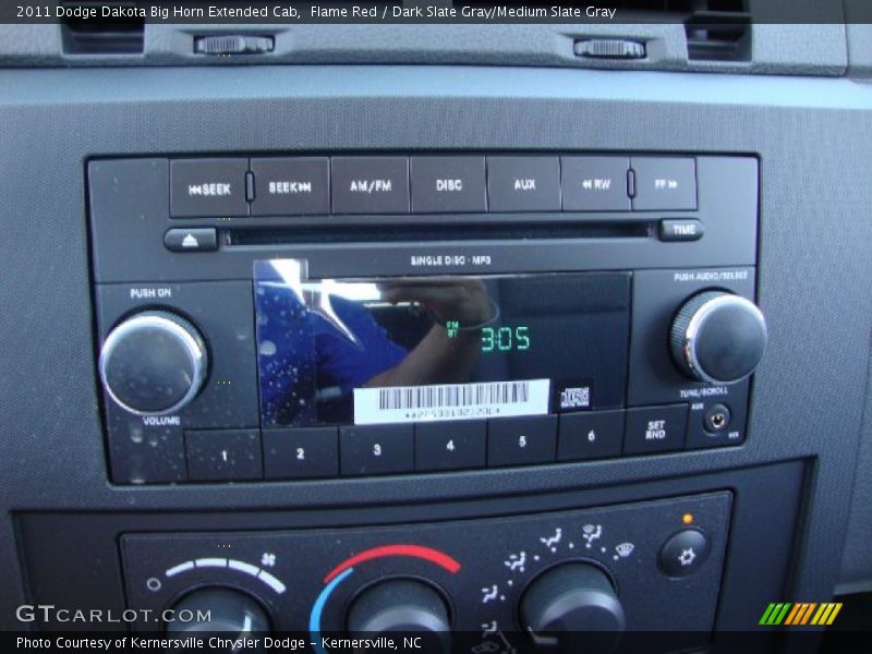 Flame Red / Dark Slate Gray/Medium Slate Gray 2011 Dodge Dakota Big Horn Extended Cab