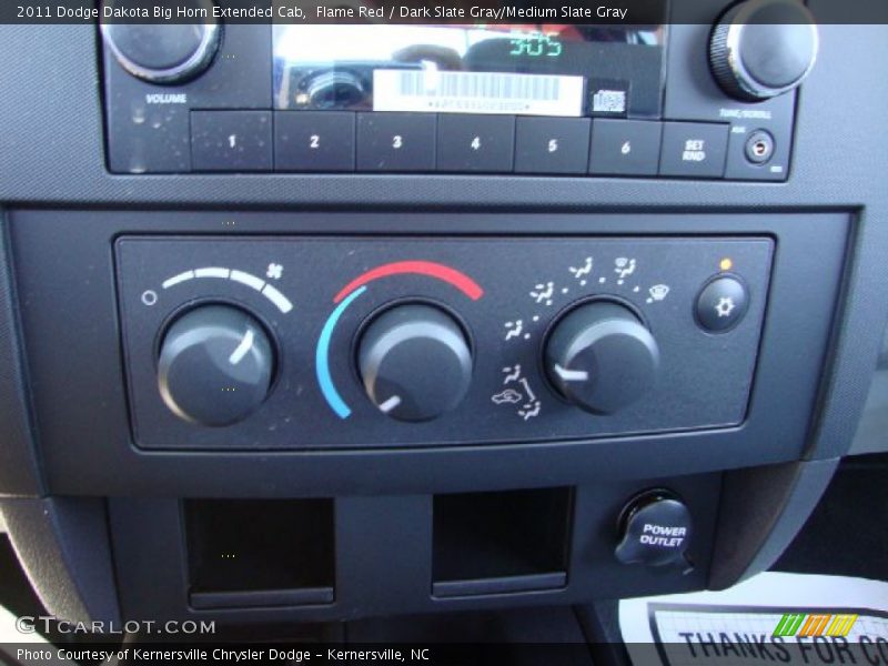 Flame Red / Dark Slate Gray/Medium Slate Gray 2011 Dodge Dakota Big Horn Extended Cab