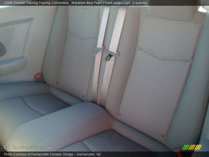Marathon Blue Pearl / Dark Khaki/Light Graystone 2008 Chrysler Sebring Touring Convertible