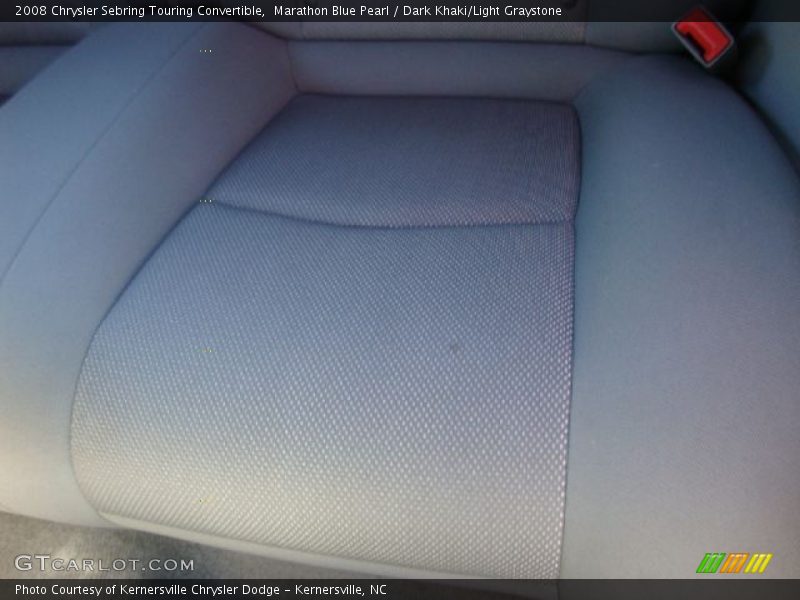 Marathon Blue Pearl / Dark Khaki/Light Graystone 2008 Chrysler Sebring Touring Convertible