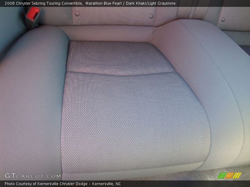 Marathon Blue Pearl / Dark Khaki/Light Graystone 2008 Chrysler Sebring Touring Convertible