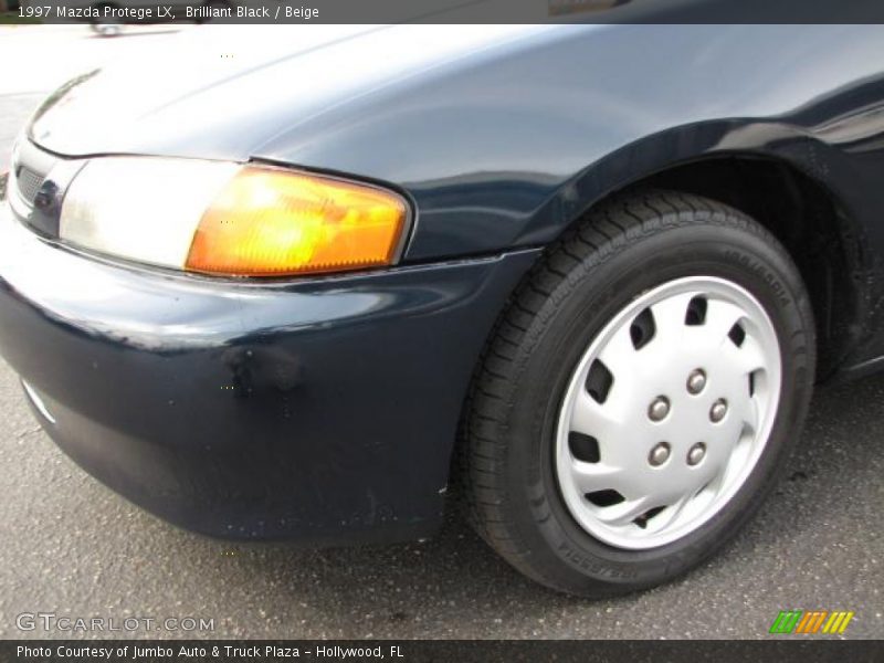 Brilliant Black / Beige 1997 Mazda Protege LX