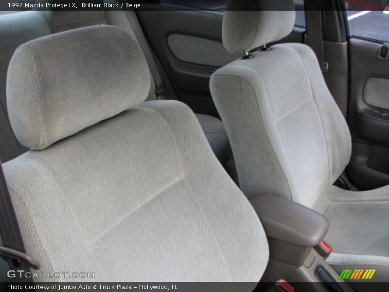 Brilliant Black / Beige 1997 Mazda Protege LX