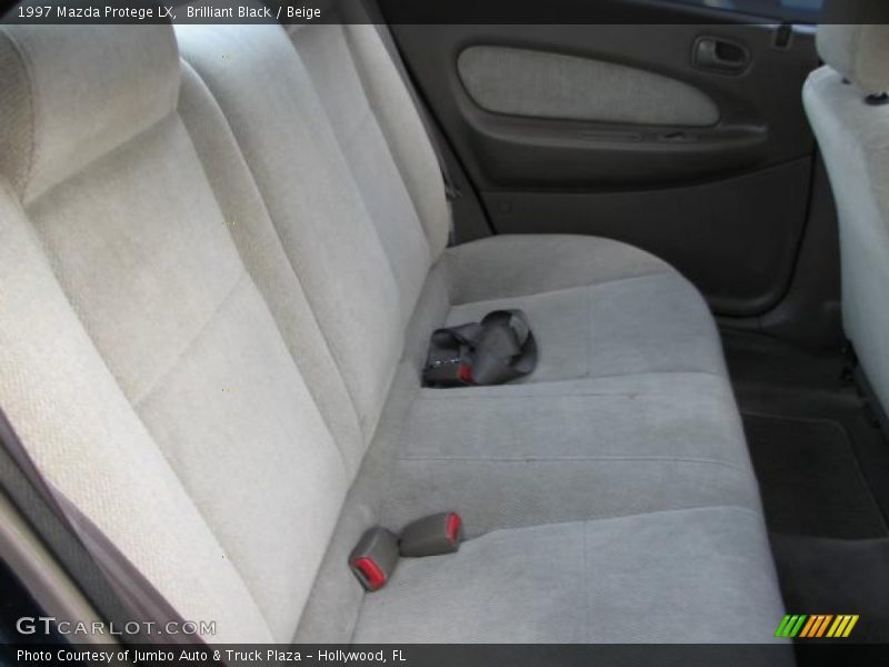 Brilliant Black / Beige 1997 Mazda Protege LX