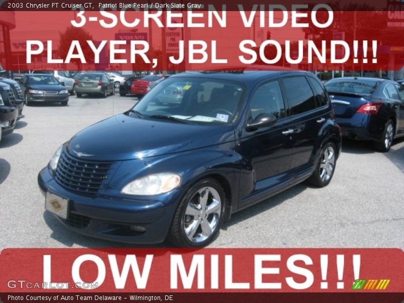 Patriot Blue Pearl / Dark Slate Gray 2003 Chrysler PT Cruiser GT