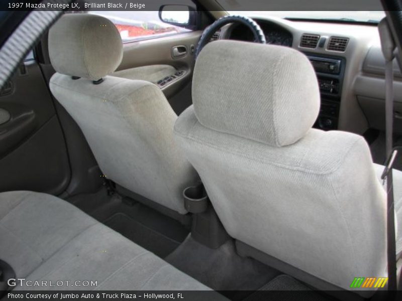 Brilliant Black / Beige 1997 Mazda Protege LX