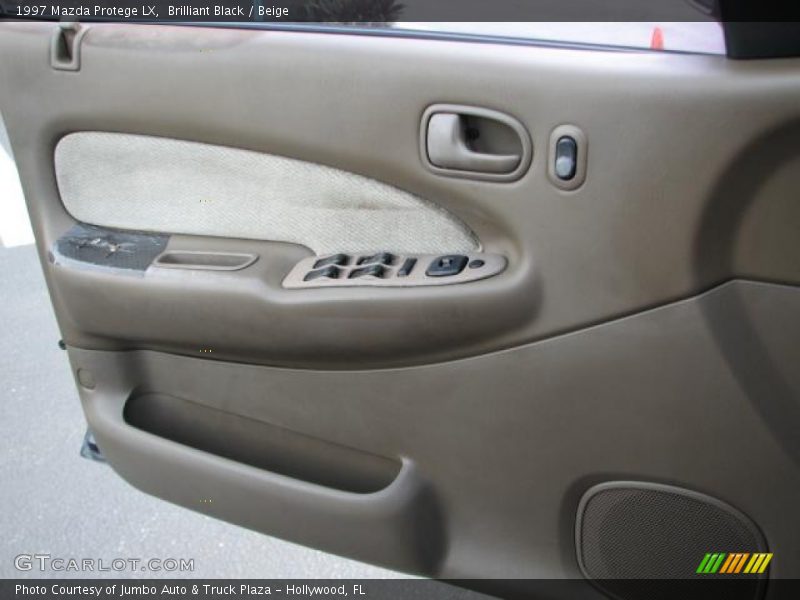 Brilliant Black / Beige 1997 Mazda Protege LX