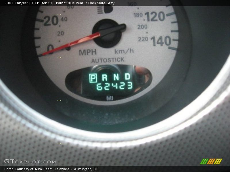 Patriot Blue Pearl / Dark Slate Gray 2003 Chrysler PT Cruiser GT