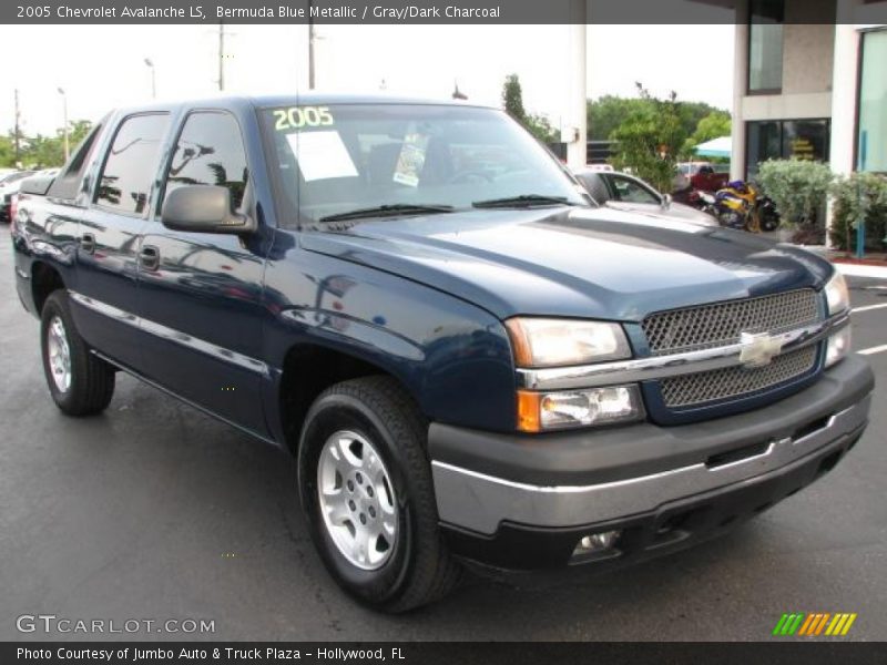 Bermuda Blue Metallic / Gray/Dark Charcoal 2005 Chevrolet Avalanche LS