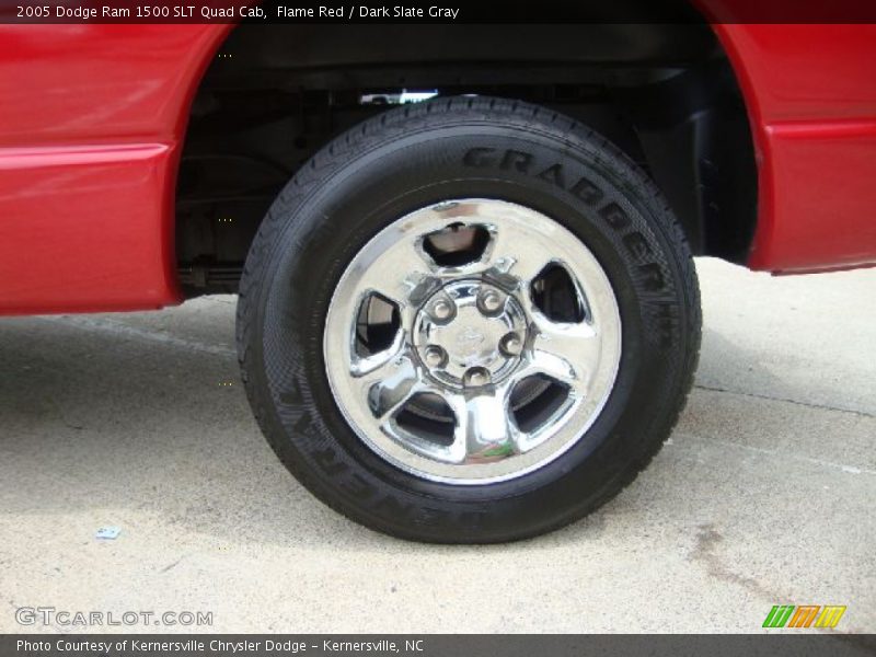 Flame Red / Dark Slate Gray 2005 Dodge Ram 1500 SLT Quad Cab