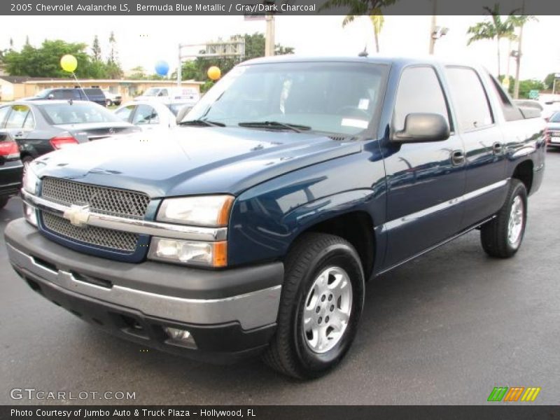 Bermuda Blue Metallic / Gray/Dark Charcoal 2005 Chevrolet Avalanche LS