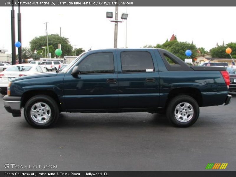Bermuda Blue Metallic / Gray/Dark Charcoal 2005 Chevrolet Avalanche LS