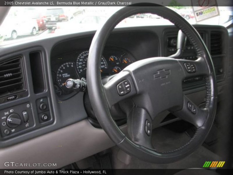 Bermuda Blue Metallic / Gray/Dark Charcoal 2005 Chevrolet Avalanche LS