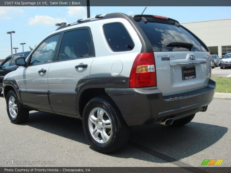 Satin Silver / Black 2007 Kia Sportage LX V6